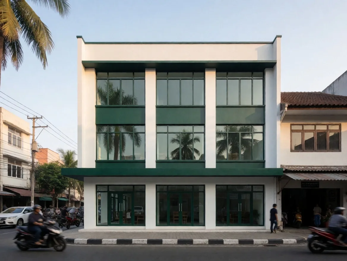 Eksterior gedung ASME Lab di Jl. Panglima Sudirman, Gresik